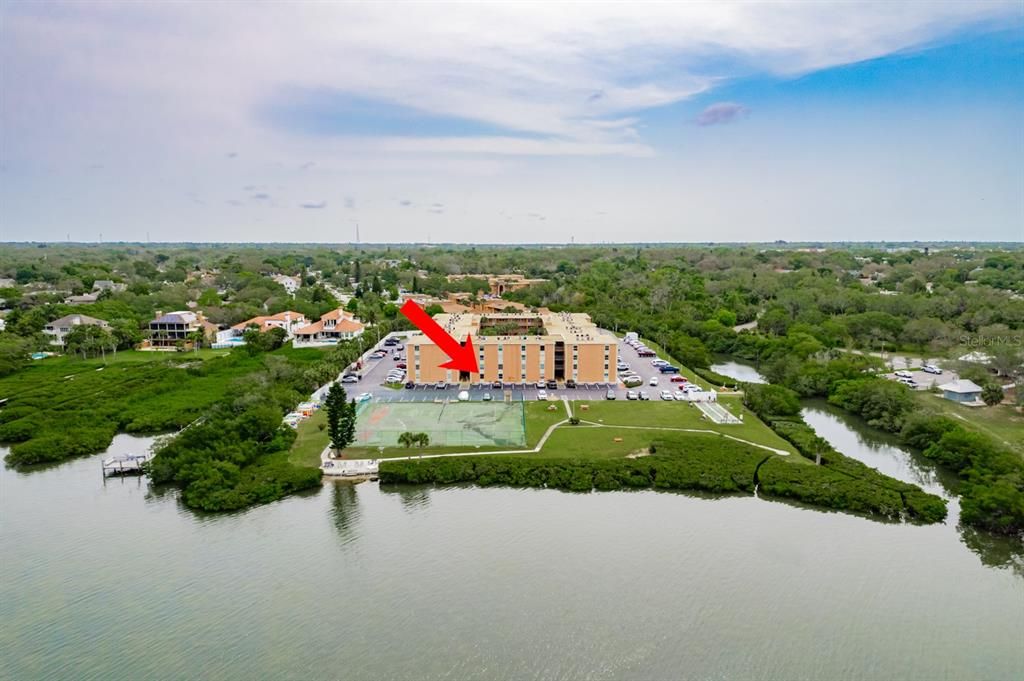 Aerial of the view of building