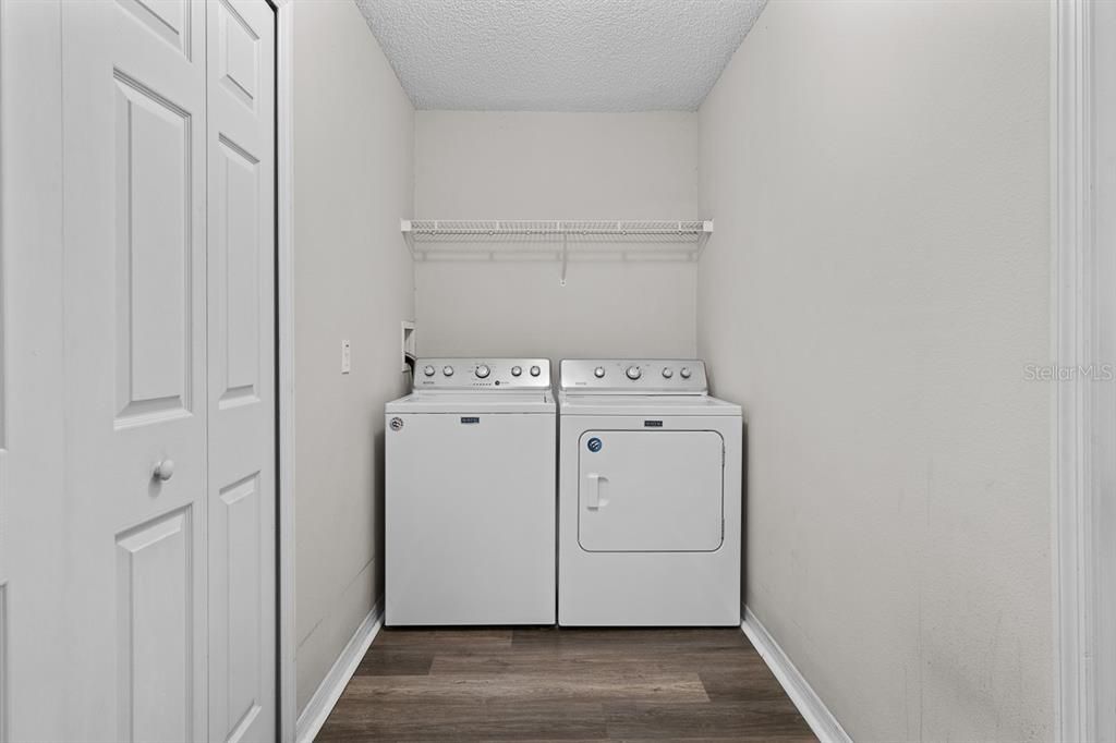 Spacious Laundry room that features a pantry