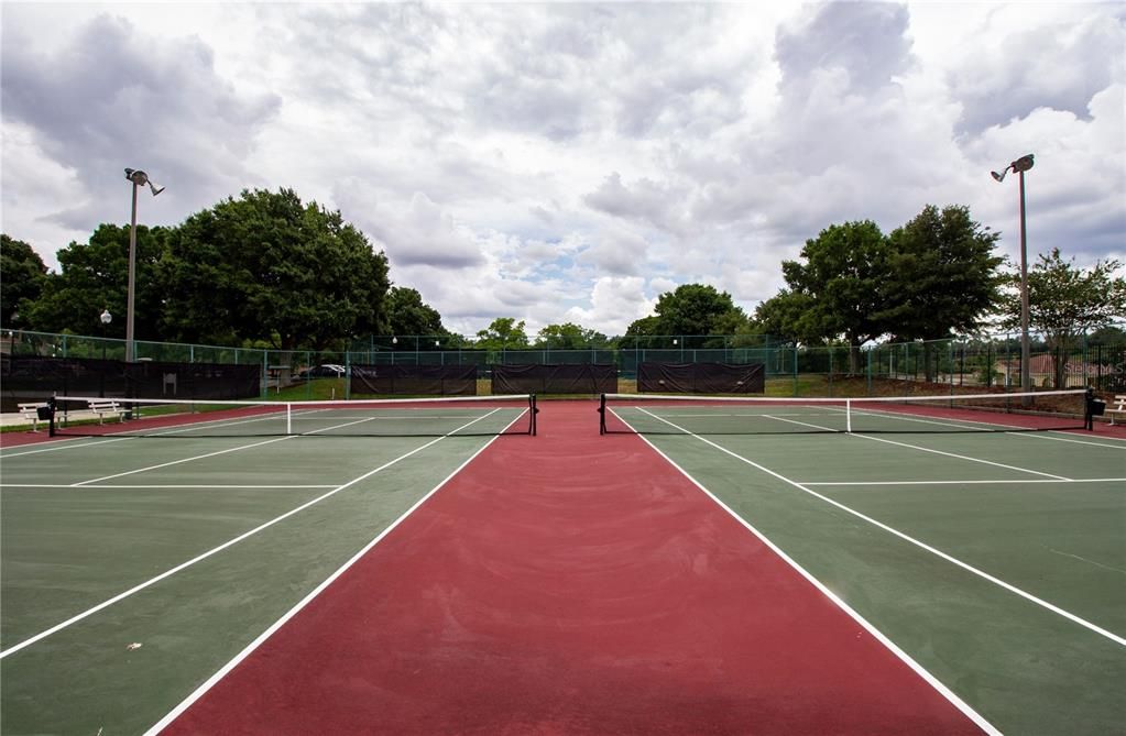 tennis courts and pickleball courts