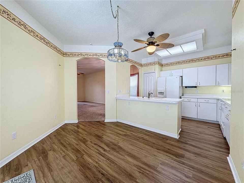 Breakfast nook and kitchen