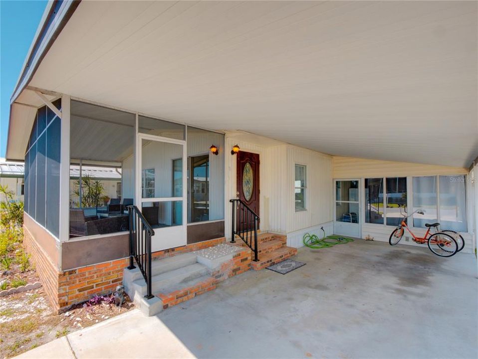 Carport and Front Door