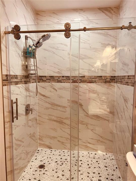 Tile Shower with Multiple Shower Heads