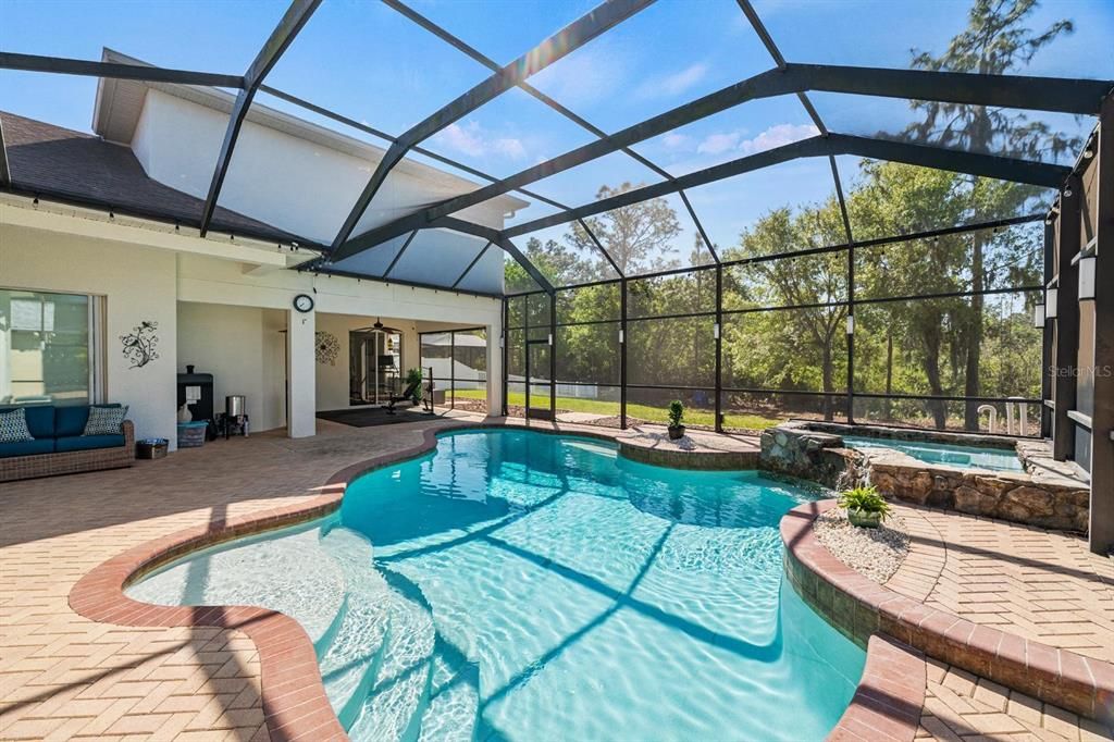 Saltwater Pool with Heated Spa