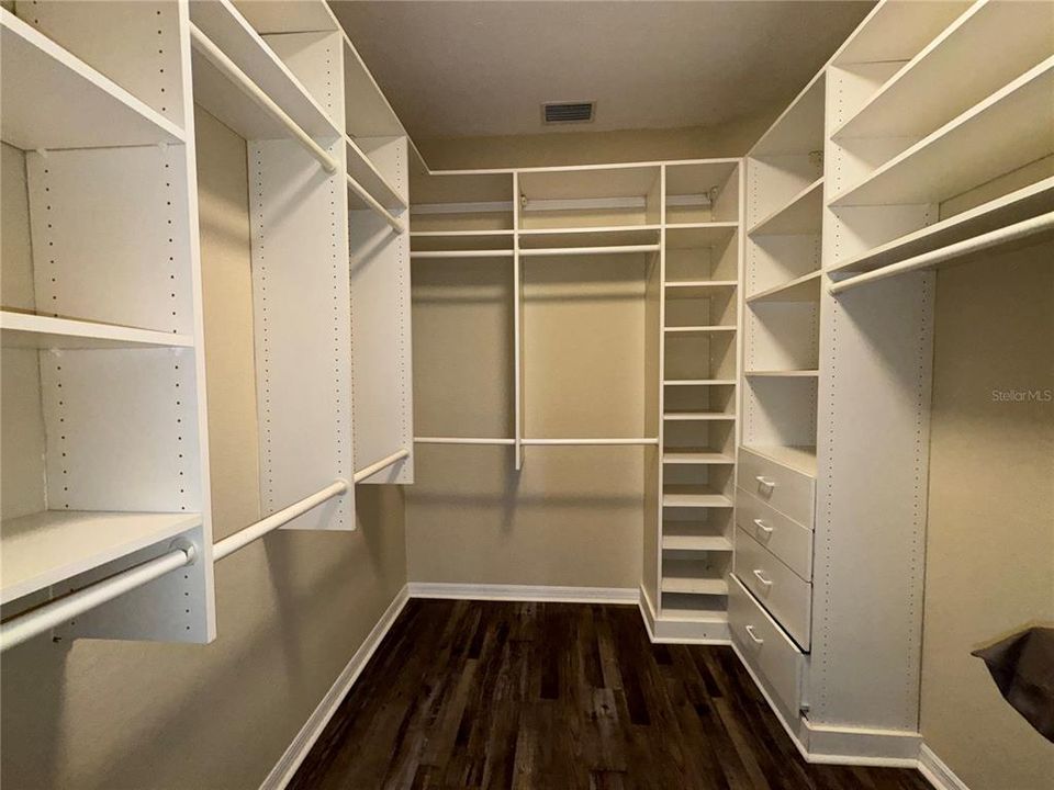 Walk in closet with built ins