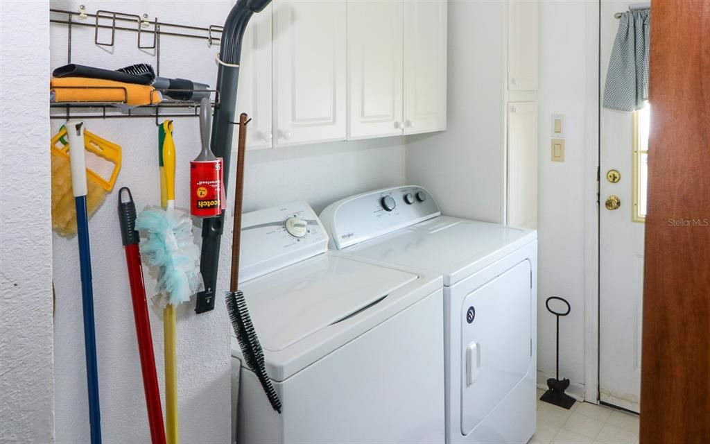 Laundry/Utility room with door to outside