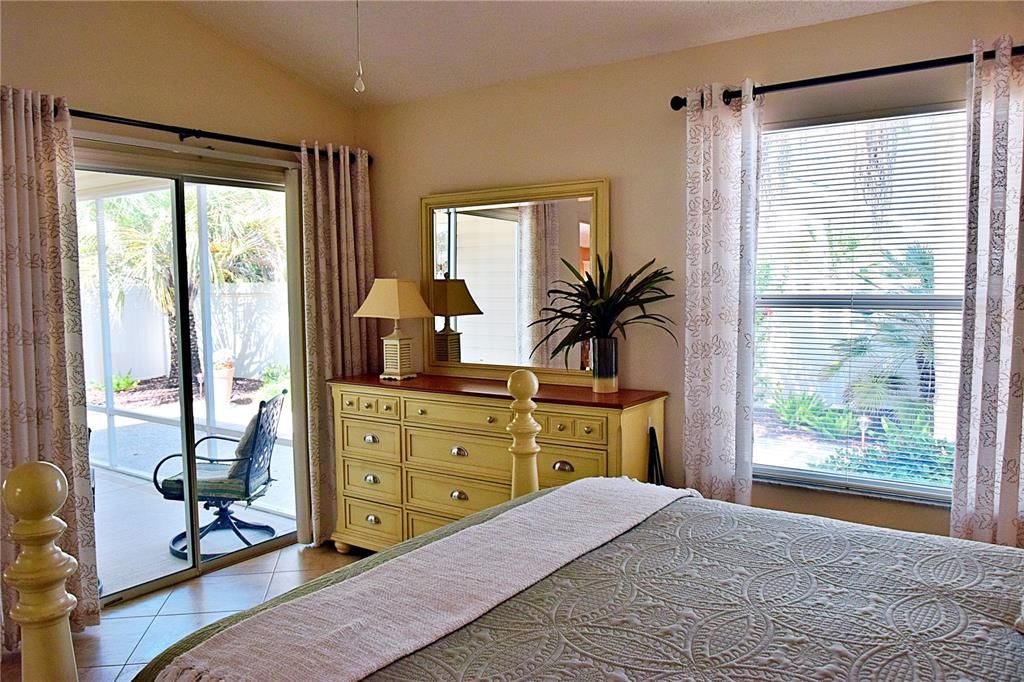 Primary Bedroom with Sliding Glass Doors to Lanai
