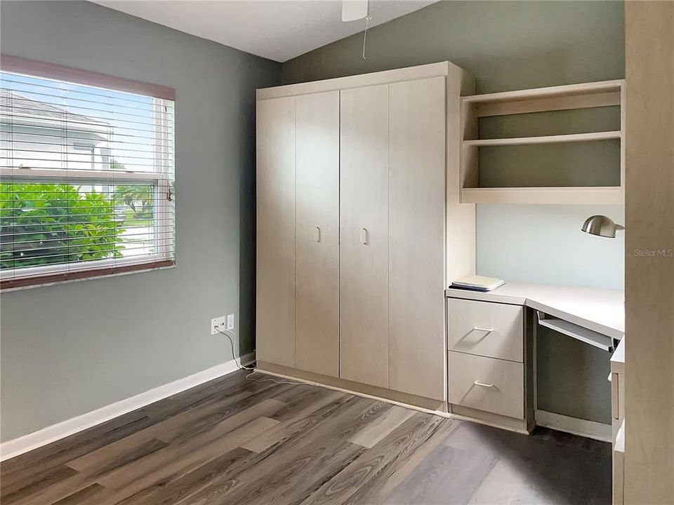 Den/office with pull down murphy bed
