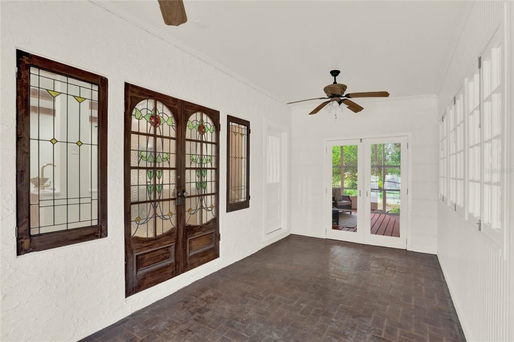 Sun porch off the kitchen.