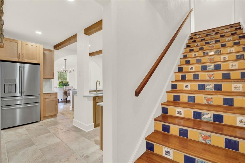 Kitchen/Back staircase.