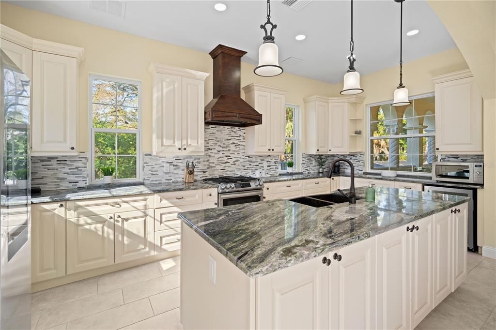 Custom designed kitchen for culinary enthusiasts.