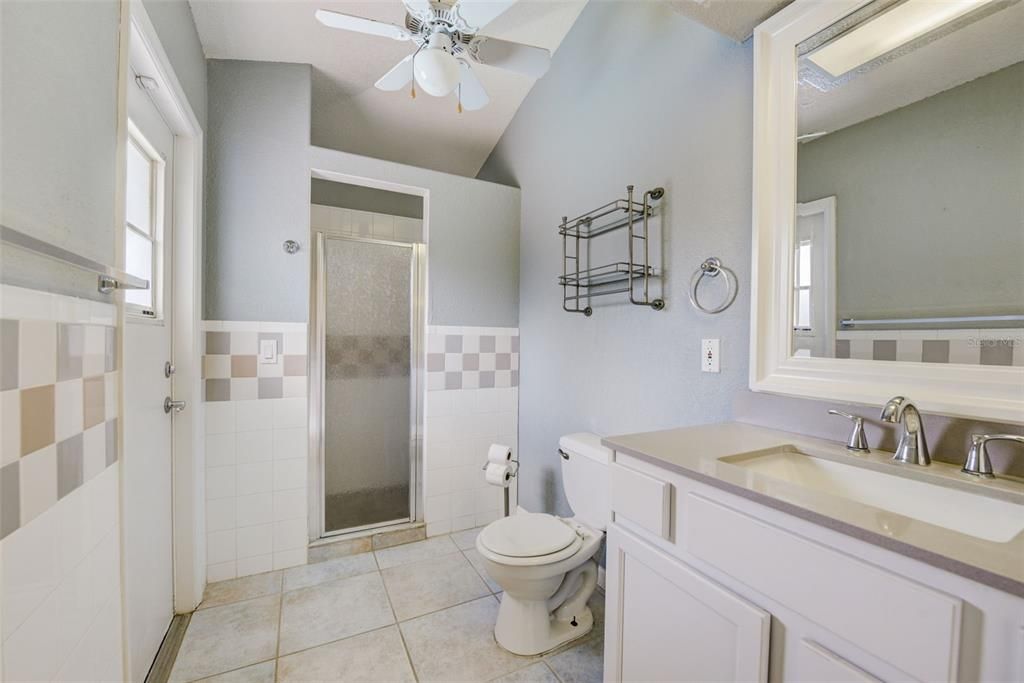 Corner Guest Bathroom