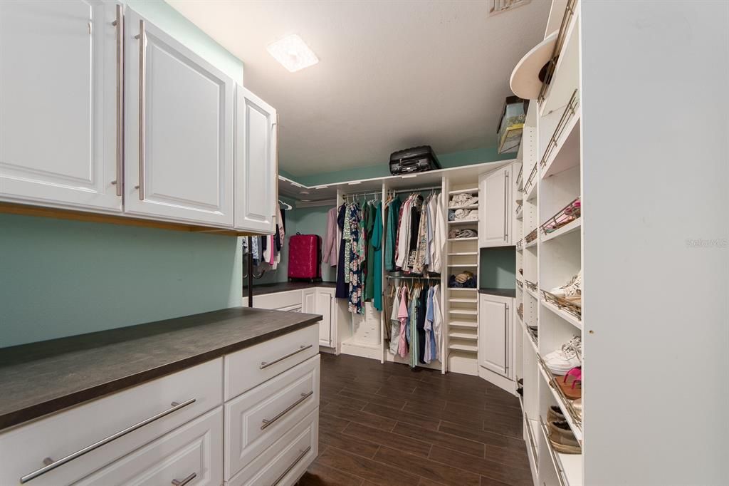 Primary walk in closet