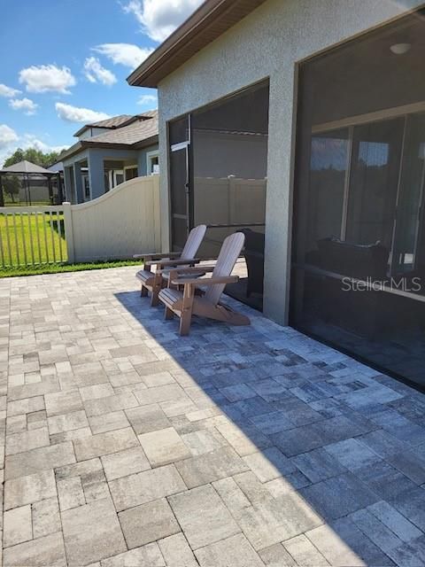 Back of home... Gorgeous patio pavers3