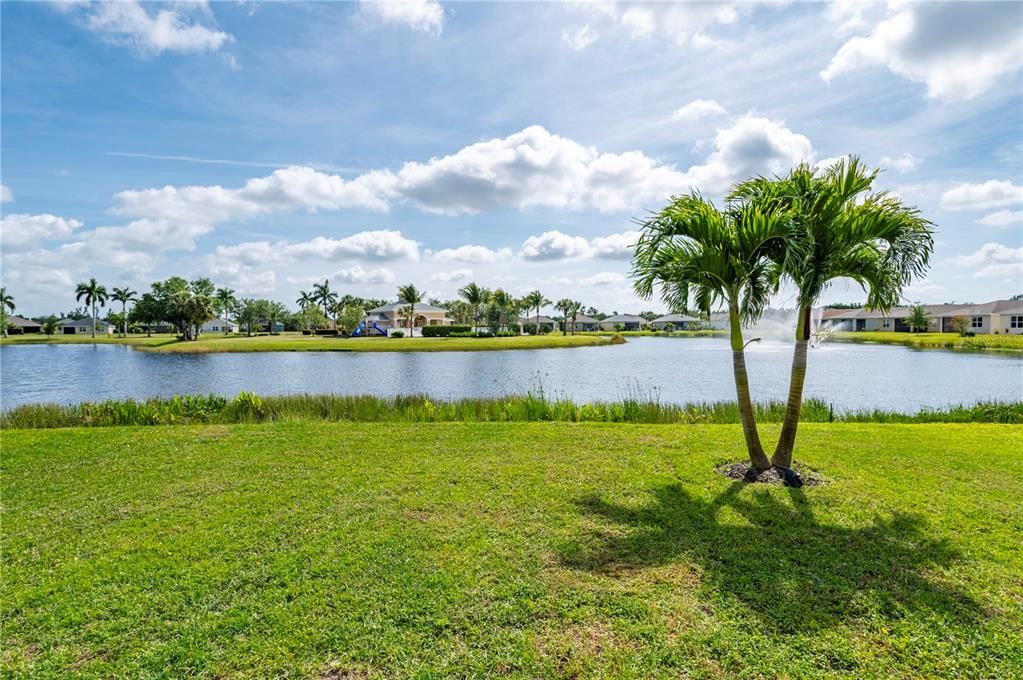 View of lake from rear of home