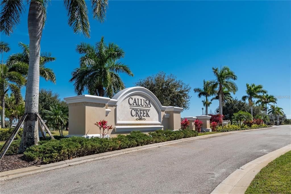 Main entrance to Calusa Creek