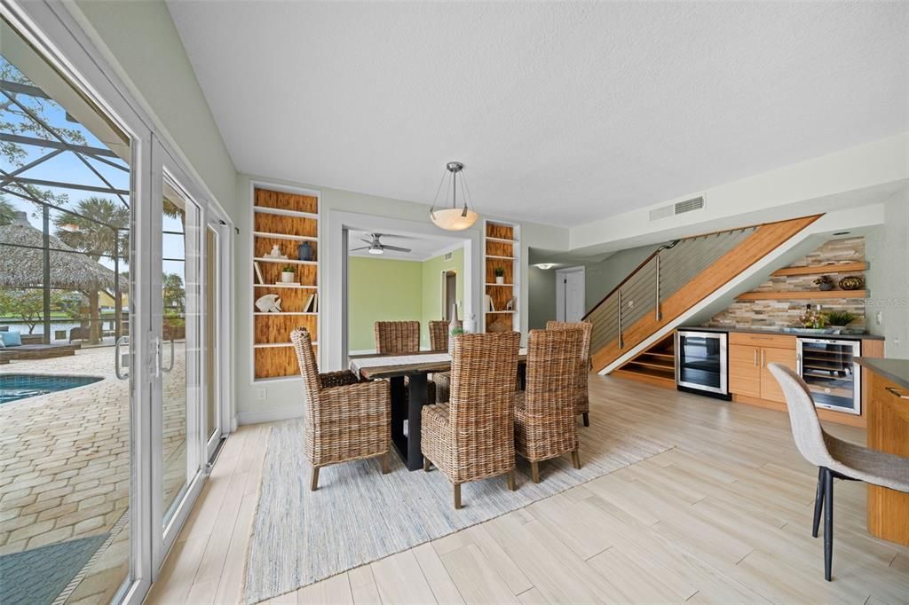 New dinning room staged