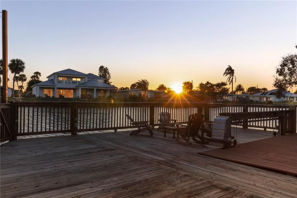 Dock and Sunset