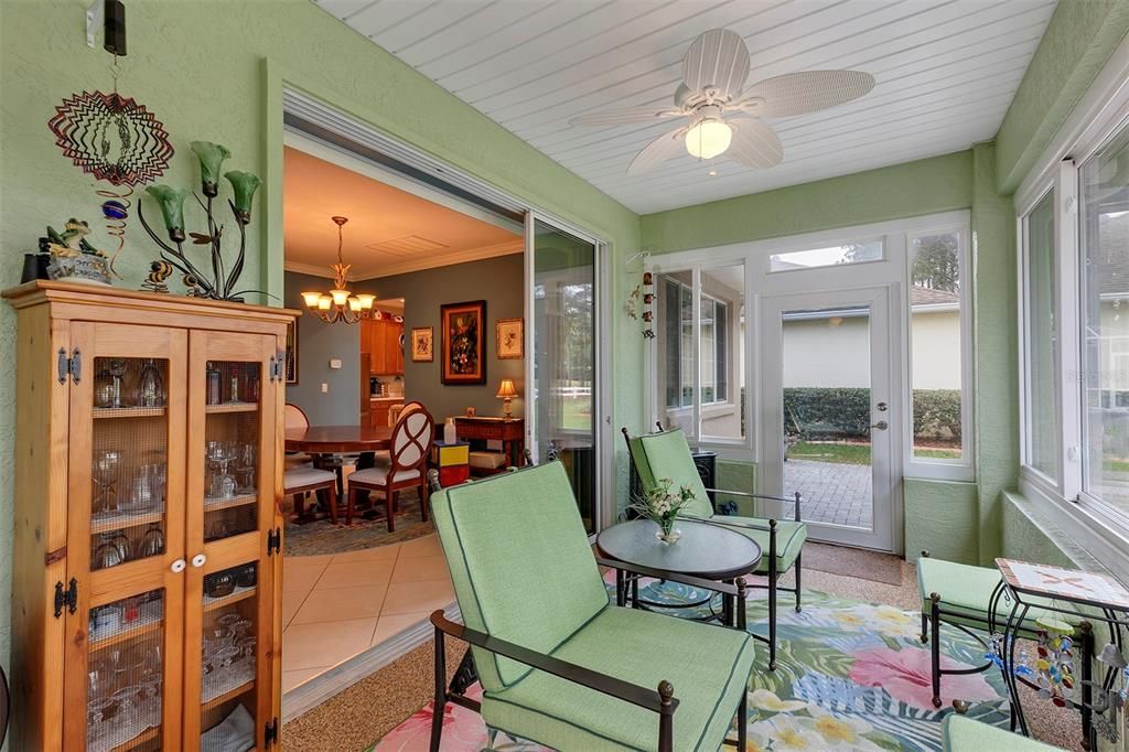 Lanai looking into dining room