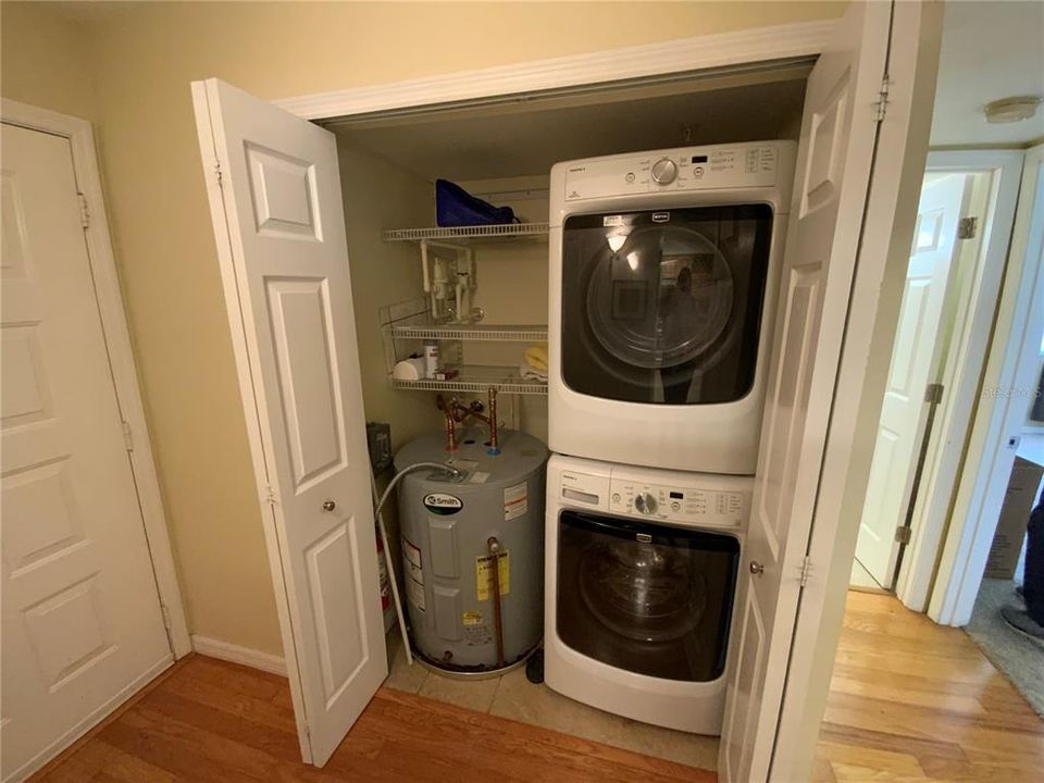 full size washer & dryer - 50 gal water heater