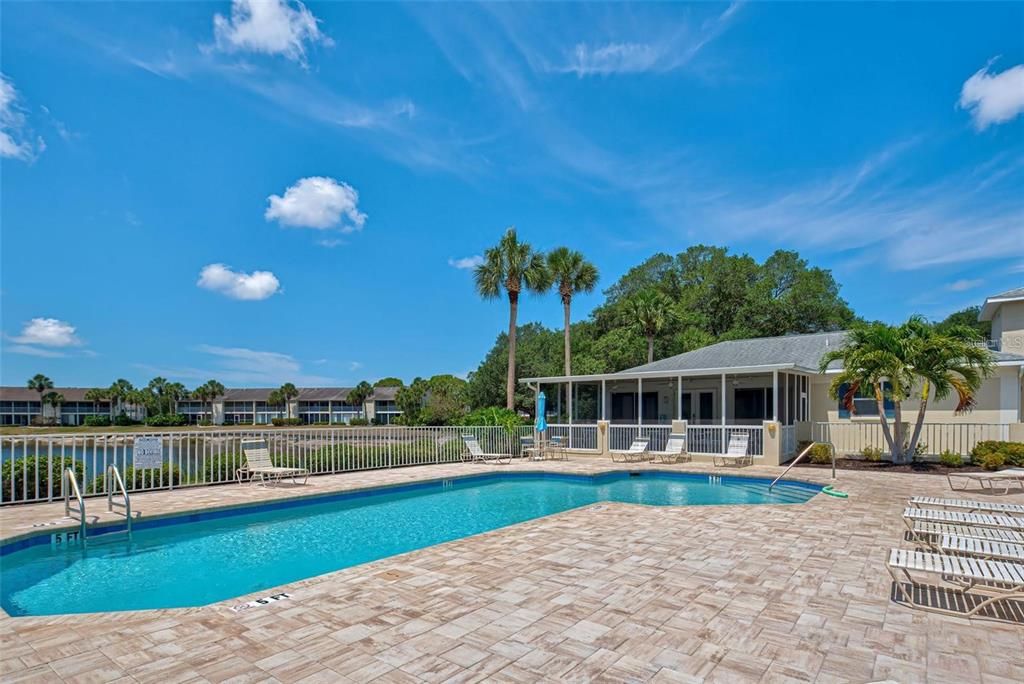 One of the 3 Waterside Village heated community pools.