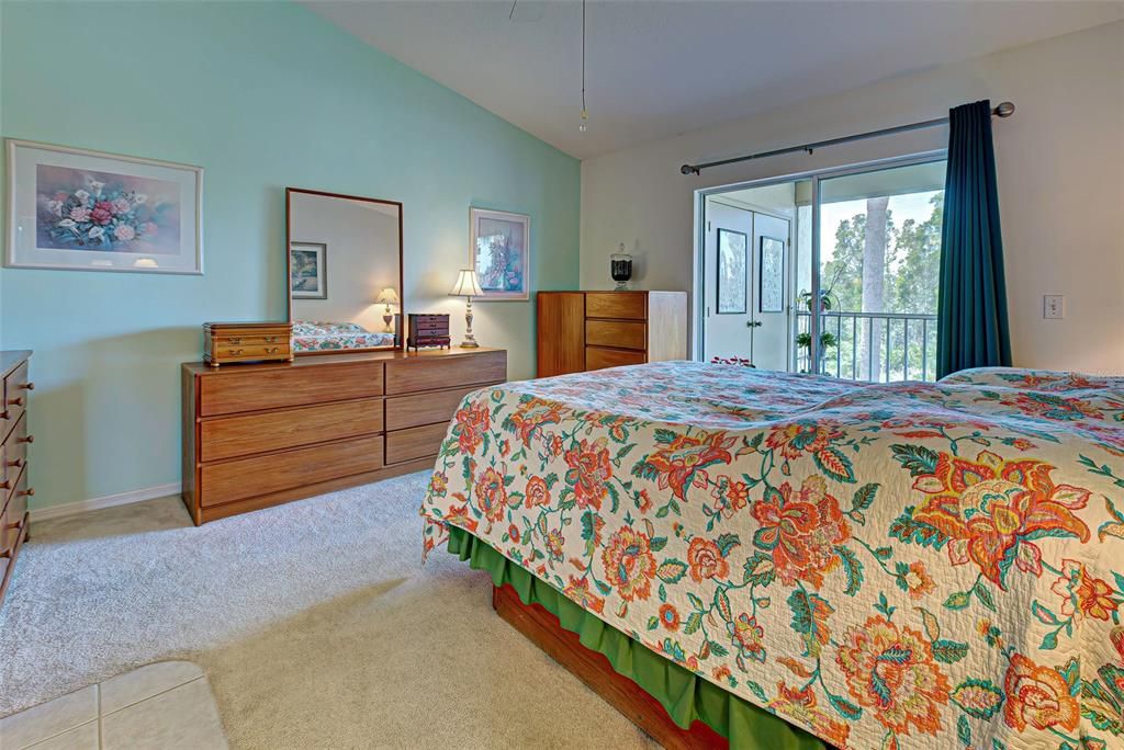 Master suite has plenty of room for a King-sized bed and has high ceilings.
