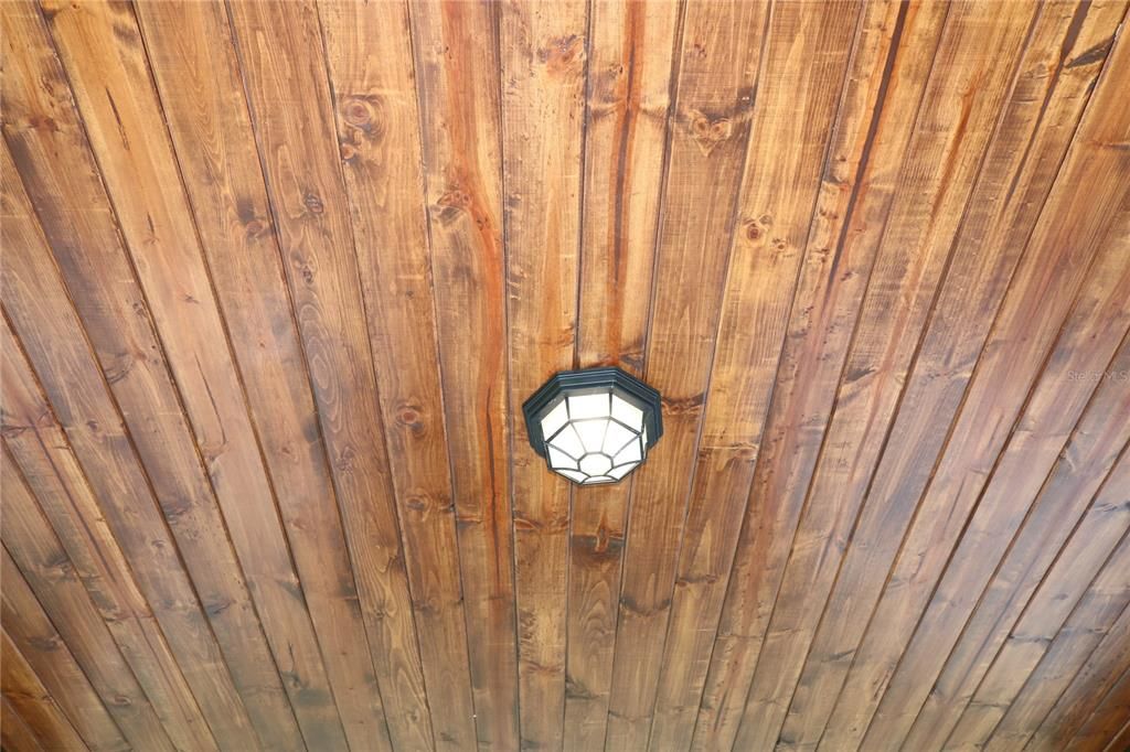 Wood Front porch Ceiling