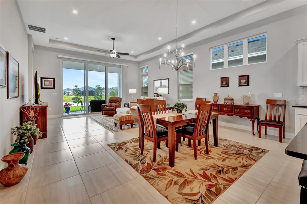 Dining-Living Room with waterview