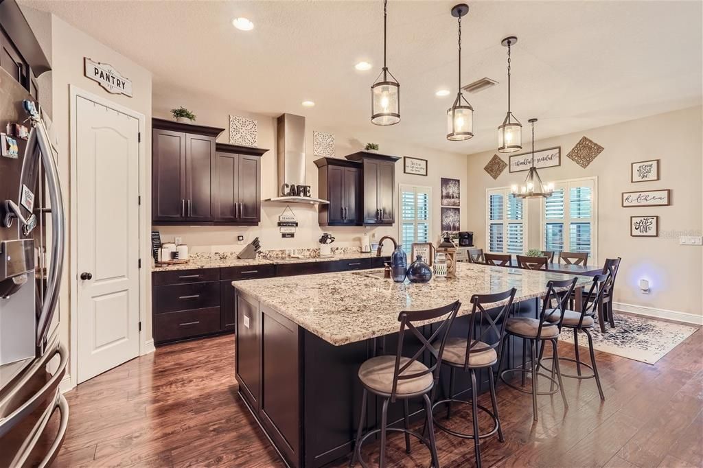Gourmet kitchen with stainless appliances