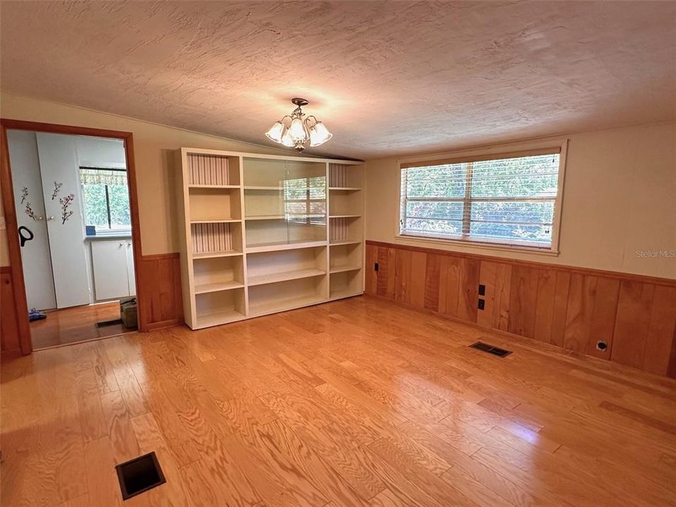 Dining room with built ins