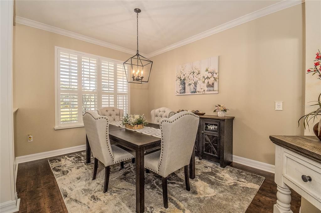 FORMAL DINING ROOM WITH PERGO FLOORS