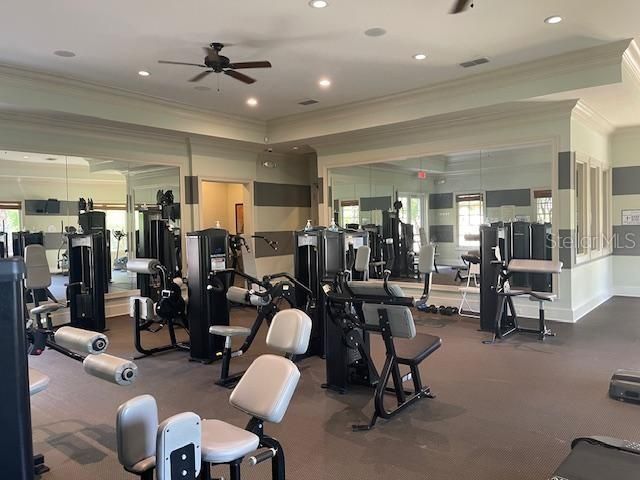Another view of the amazing fitness room.