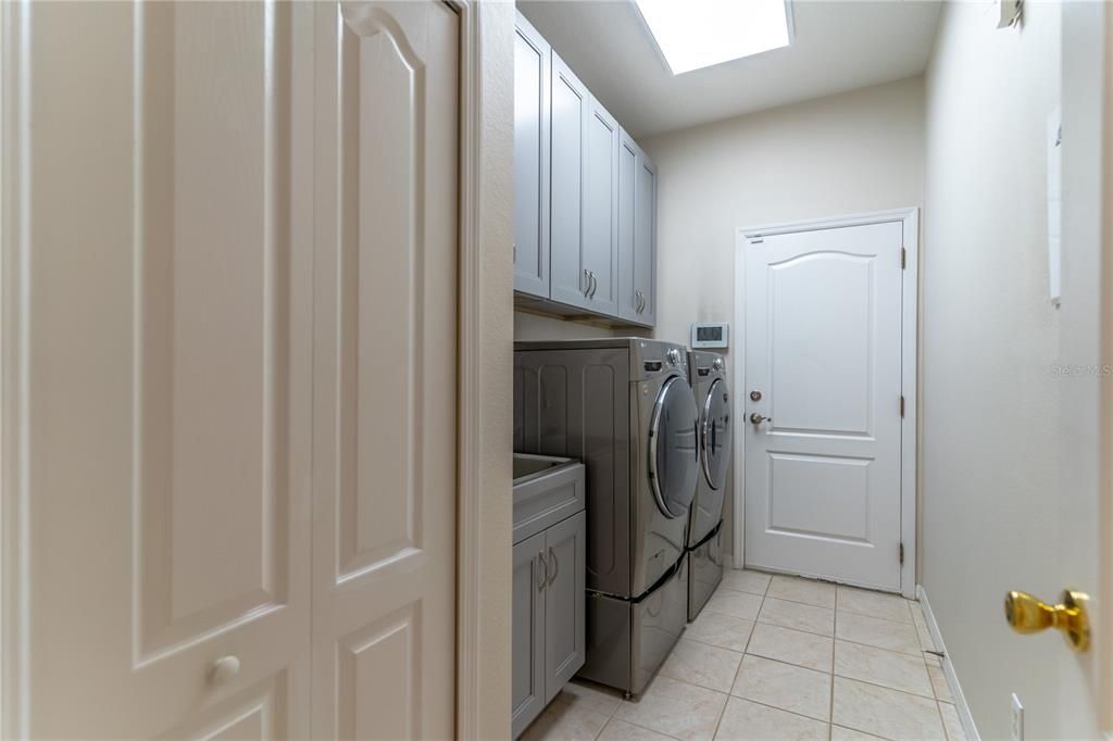 inside laundry and utility room