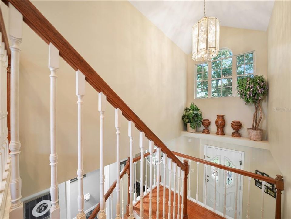 Two story foyer