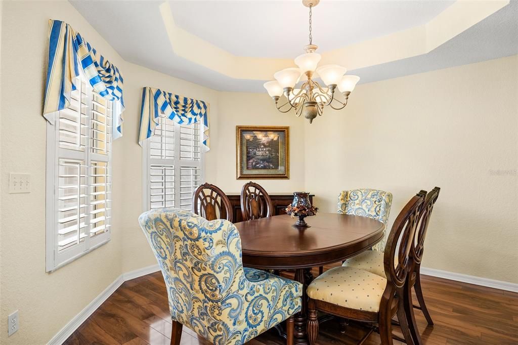 Formal Dining Room, Plantation Shutters