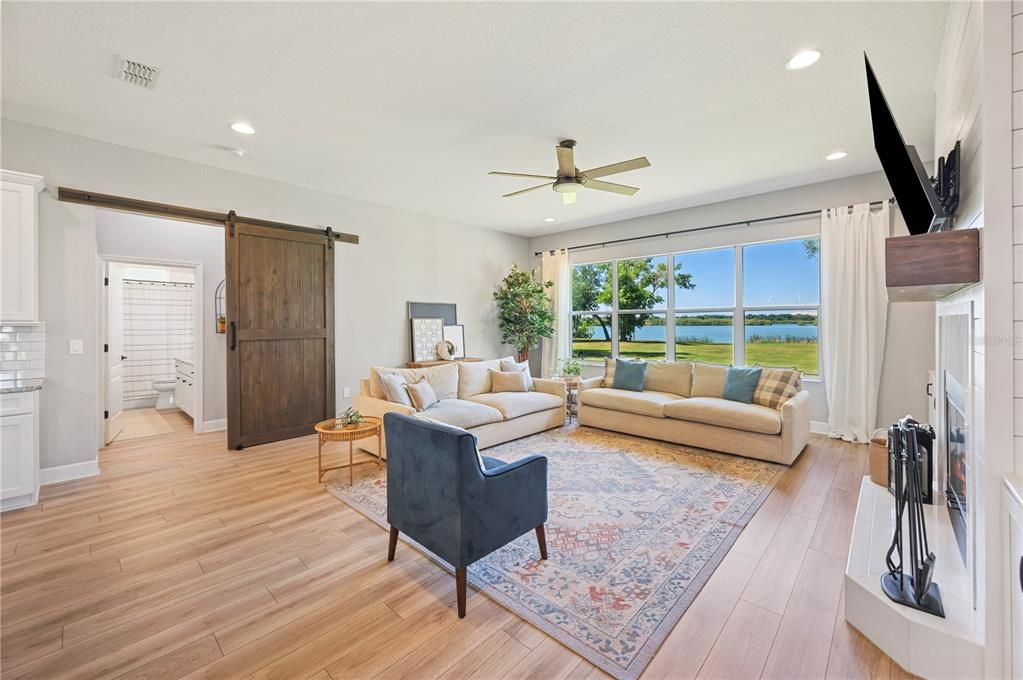 Open Kitchen/Family Room with Lake views!