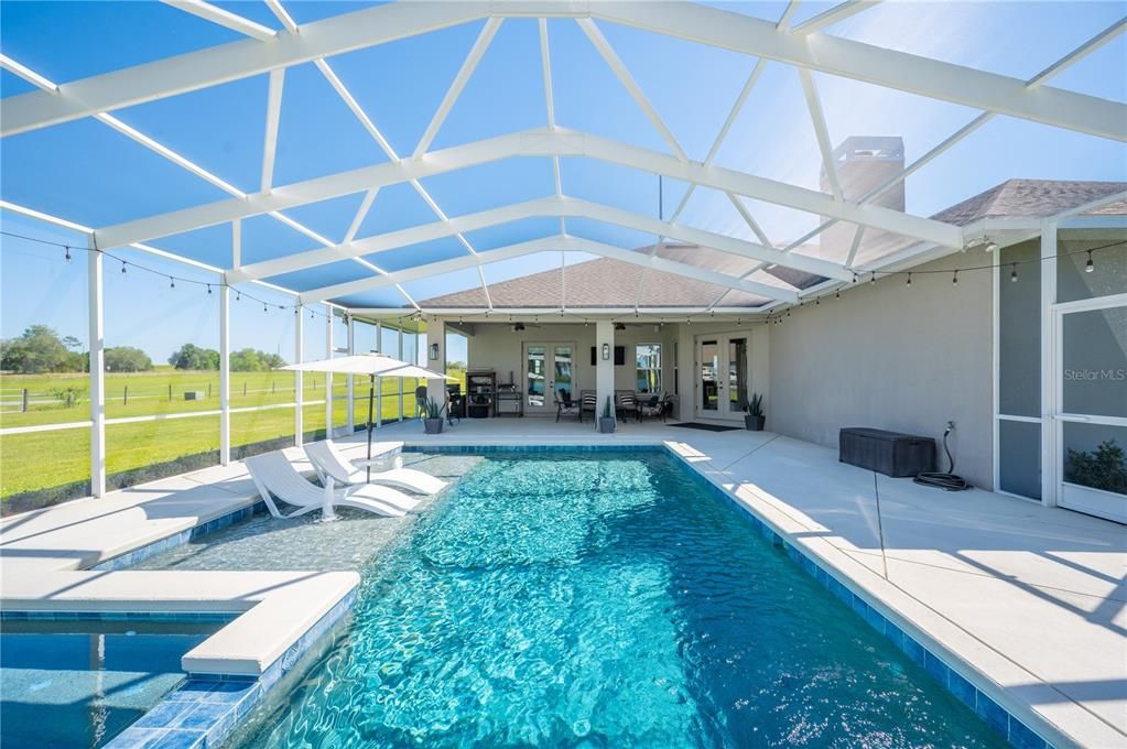 Screened in pool with Lake views!