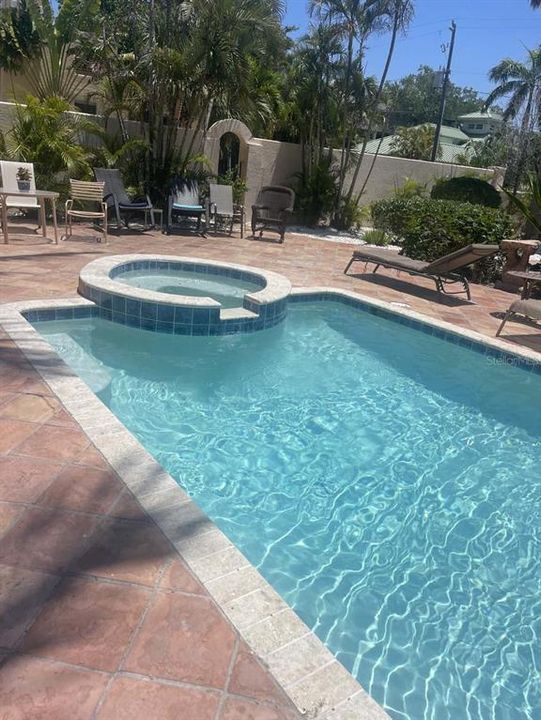 Beautiful heated pool and spa