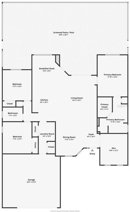 Active With Contract: $599,990 (3 beds, 2 baths, 1852 Square Feet)