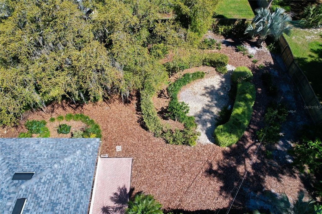 Whole home and yard Drone view