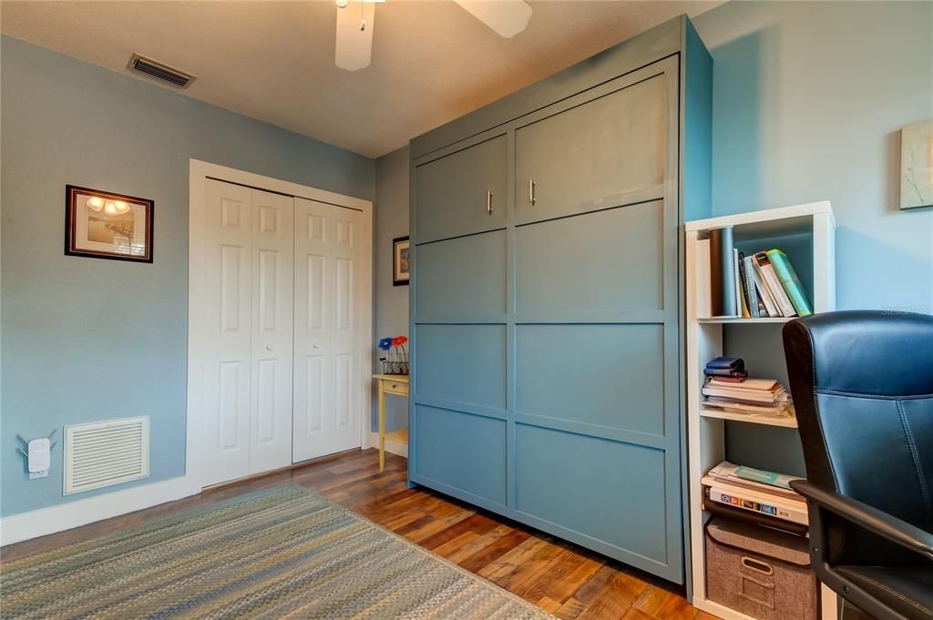 Secondary bedroom with murphy bed