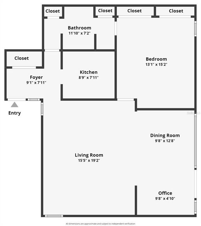 合同活跃: $199,000 (1 贝兹, 1 浴室, 992 平方英尺)