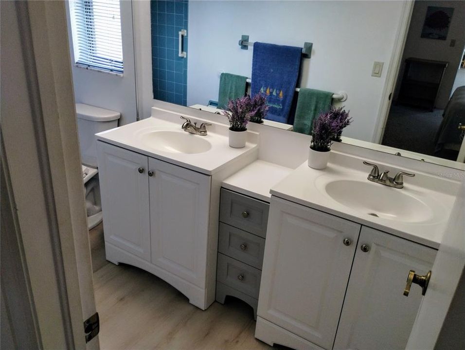 NEW dual vanity-master bathroom