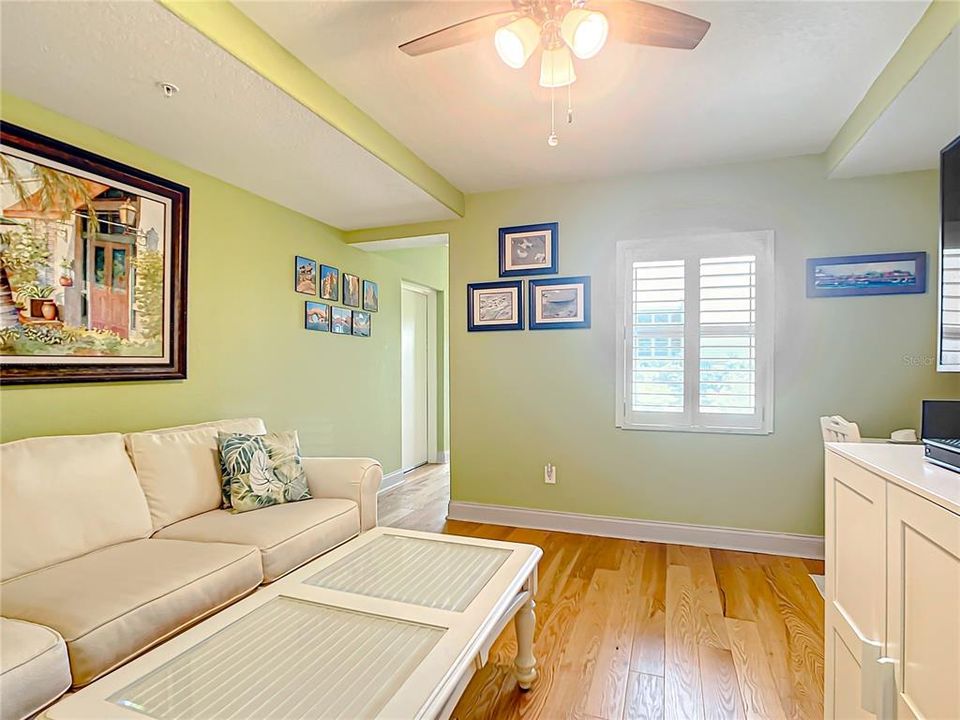 This is a closer look at the 3rd bedroom that has a true hardwood floor.