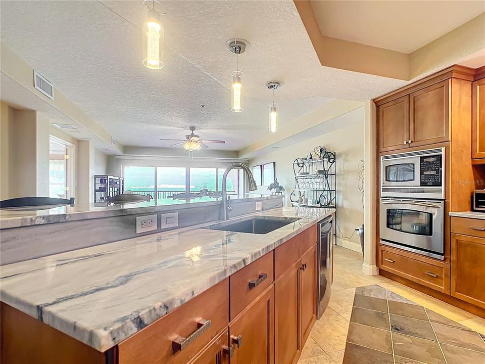 As you can see your kitchen offers great views of the water to enjoy while preparing meals