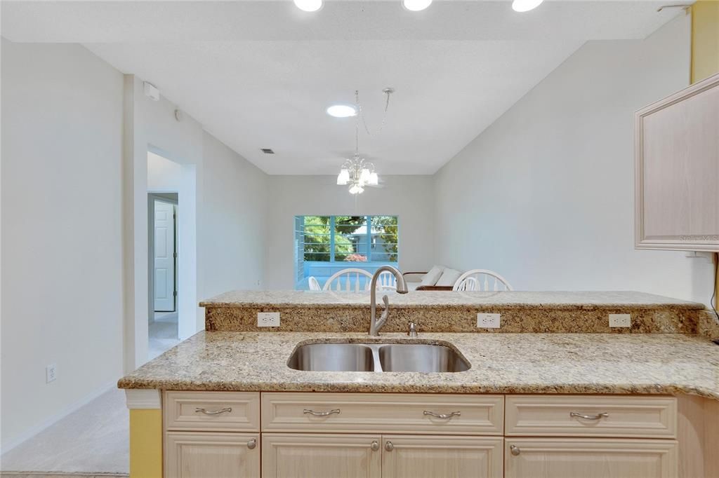 Kitchen View Thru Living Room to Florida Room