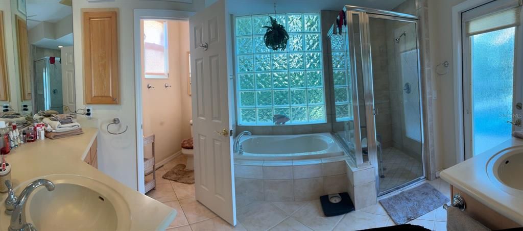 Master Bath with tub and separate shower