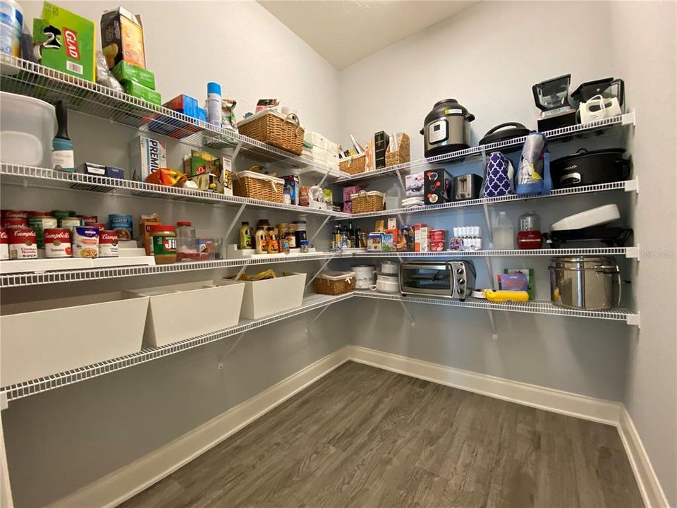 Large Walk In Pantry with Shelving