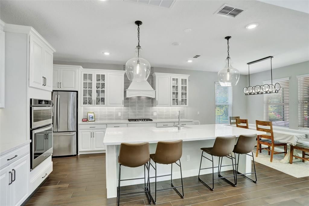 Full, Modern Kitchen With Breakfast Counter