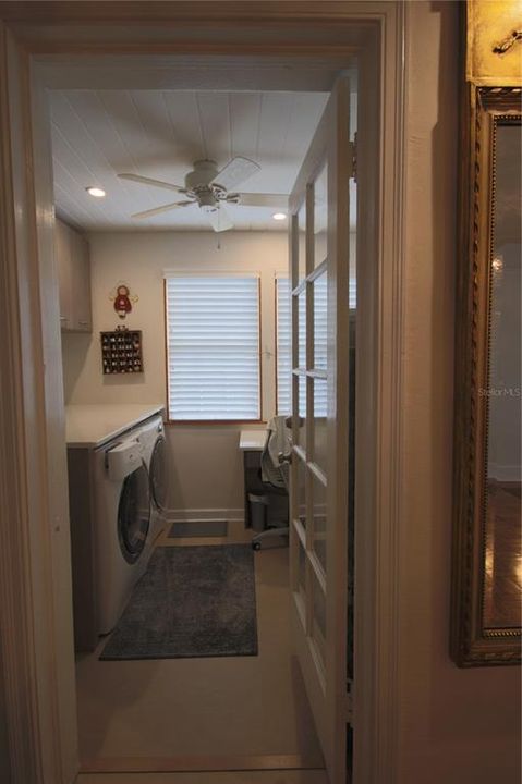 Laundry Room and Flex Work space