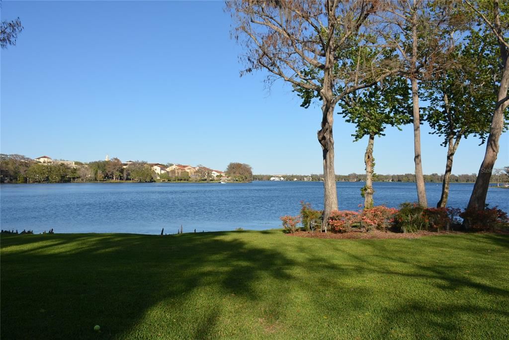 Deeded access to Lake Virginia with private neighborhood park including a dock, spacious grassy area, benches overlooking the lake, and canoe, kayak & paddleboard storage * Park overlooks beautiful Lake Virginia & Rollins College